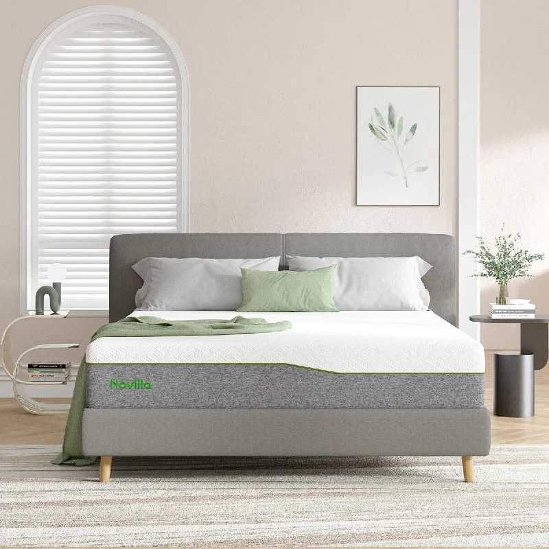Hybrid mattresses combining foam and innerspring technologyNovilla 10-inch Medium Comfort Gel Memory Foam Mattress Hybrid mattresses combining foam and innerspring technologyNovilla 10-inch Medium Comfort Gel Memory Foam Mattress