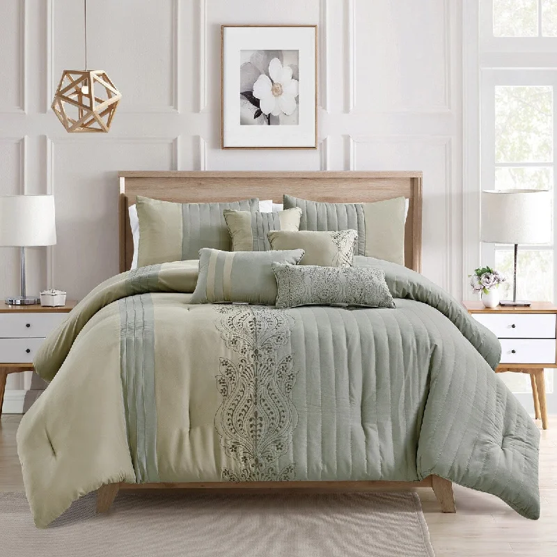 Synthetic - filled comforters like polyester for affordability and hypoallergenic propertiesKaleen Luxury 7 Piece Comforter Synthetic - filled comforters like polyester for affordability and hypoallergenic propertiesKaleen Luxury 7 Piece Comforter