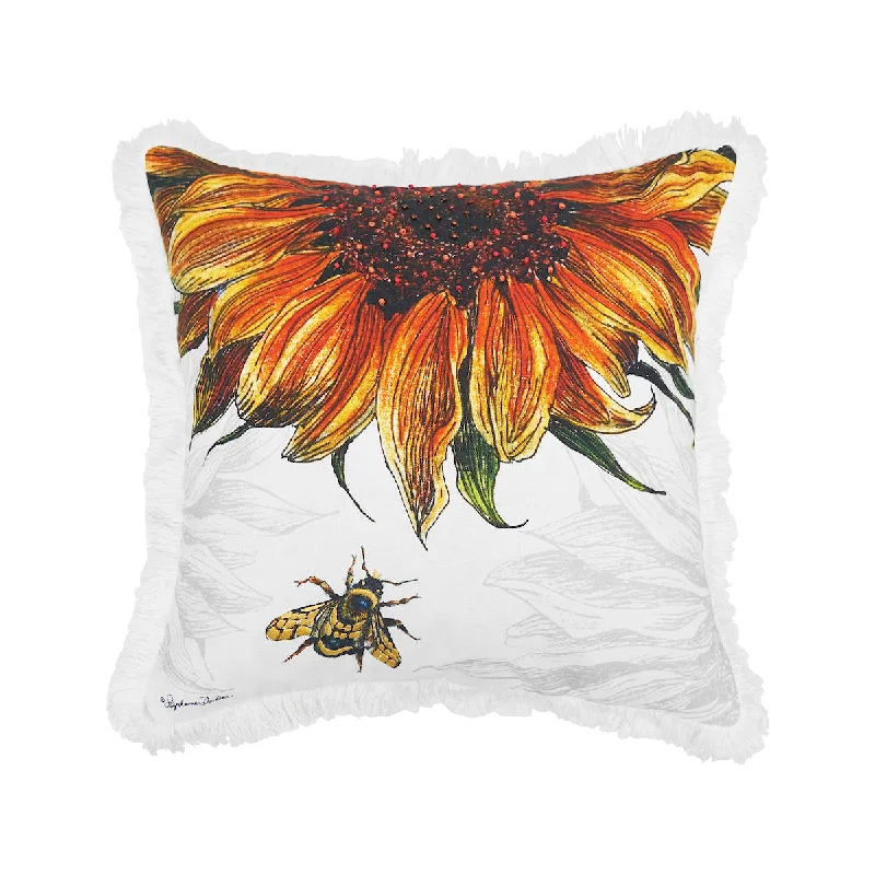 Cooling Pillows for Hot SleepersBotanical Sunflower Pillow