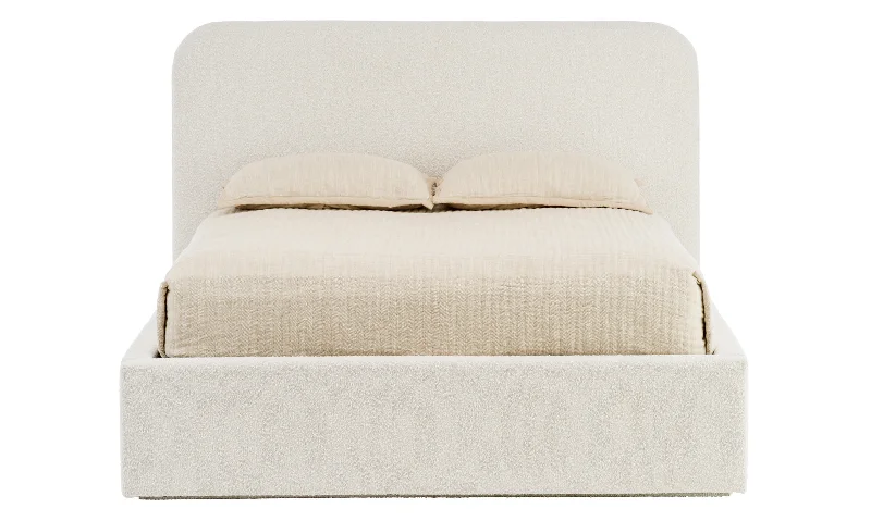 Gel - infused memory foam mattresses for cooler sleepOff-White Bed