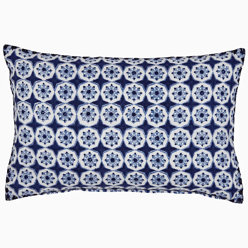 Velvet Pillows for a Touch of EleganceKaarik Indigo Kidney Pillow