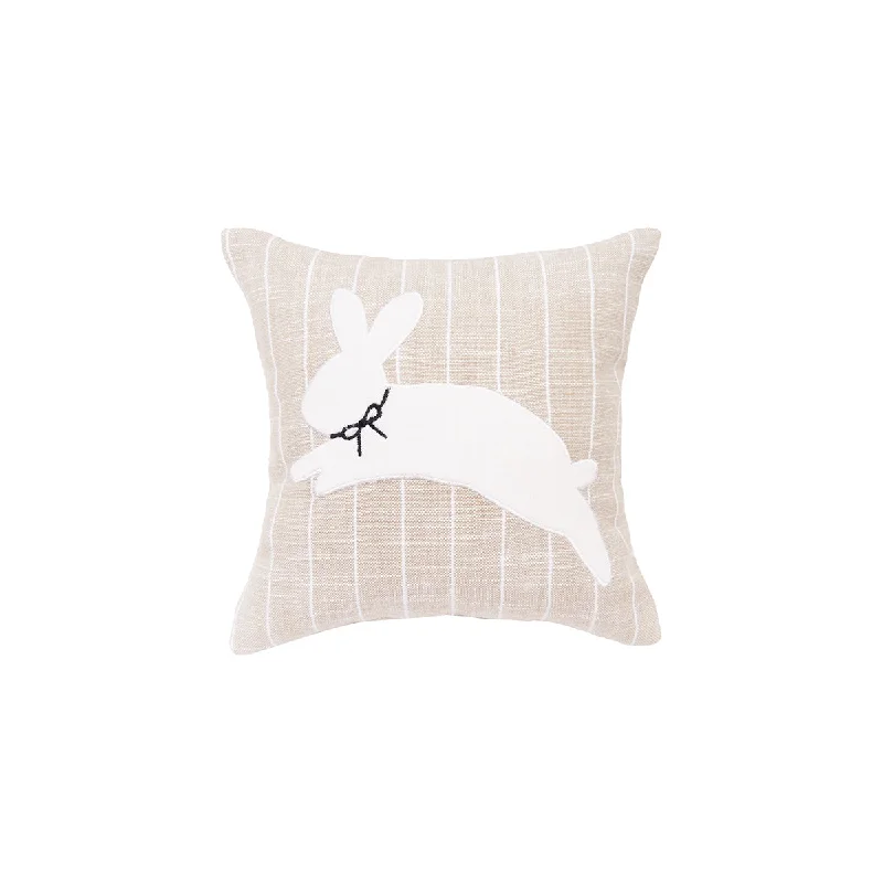 Feather Pillows for a Luxurious SleepWhite Bunny Hop Stripe Mini Pillow