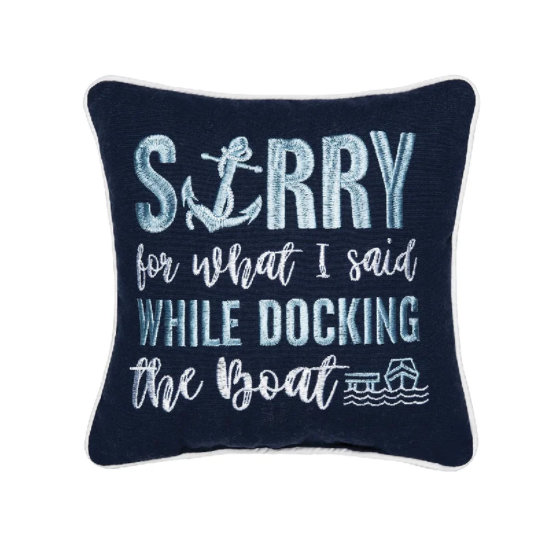 Plush Pillows for a Cozy BedDocking The Boat Mini Pillow