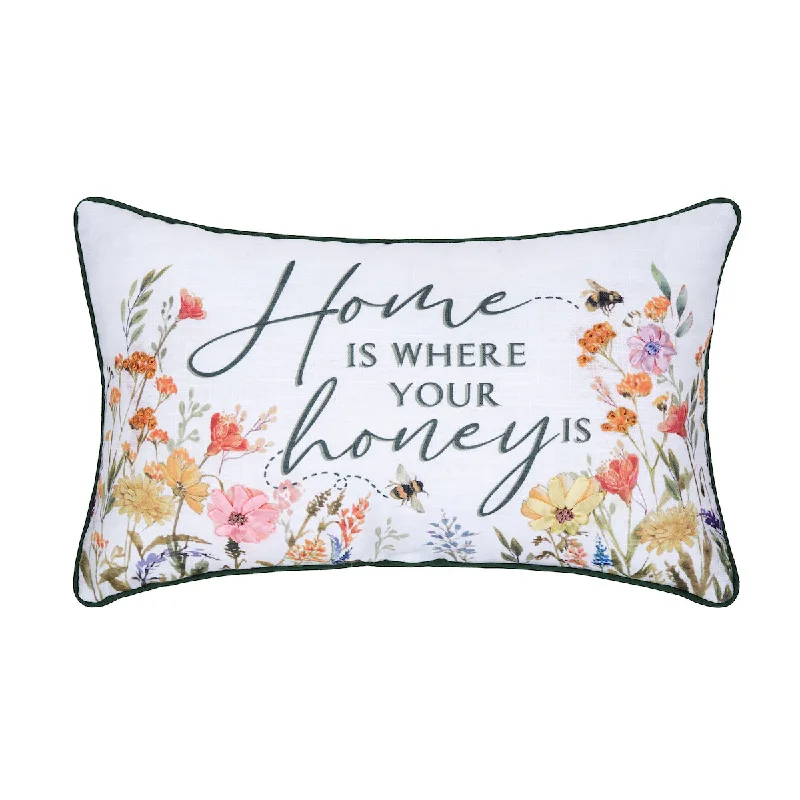 Square Pillows for Modern Home DecorHome Is Where Your Honey Is Pillow