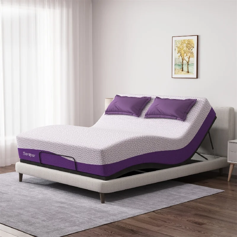 Gel - infused memory foam mattresses for cooler sleepSersper 10-inch Gel-Infused Memory Foam Mattress,Mideum Firmness,Suitable for Adjustable Bed Gel - infused memory foam mattresses for cooler sleepSersper 10-inch Gel-Infused Memory Foam Mattress,Mideum Firmness,Suitable for Adjustable Bed