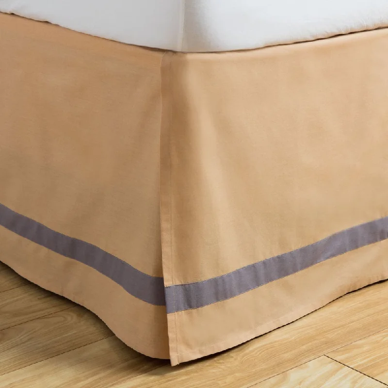 Bed skirts with a shabby - chic styleAndrew Charles Ogee Collection Gold Cotton Bed Skirt Bed skirts with a shabby - chic styleAndrew Charles Ogee Collection Gold Cotton Bed Skirt