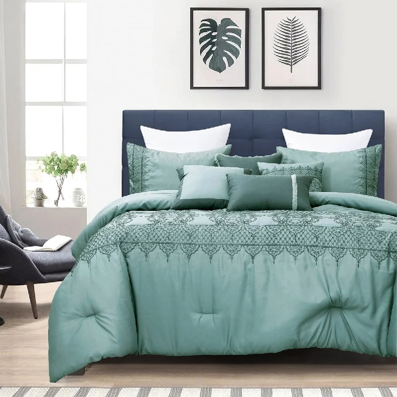 King - size comforters to fit large king - sized beds perfectlyLinda Luxury 7 Piece Comforter Set King - size comforters to fit large king - sized beds perfectlyLinda Luxury 7 Piece Comforter Set