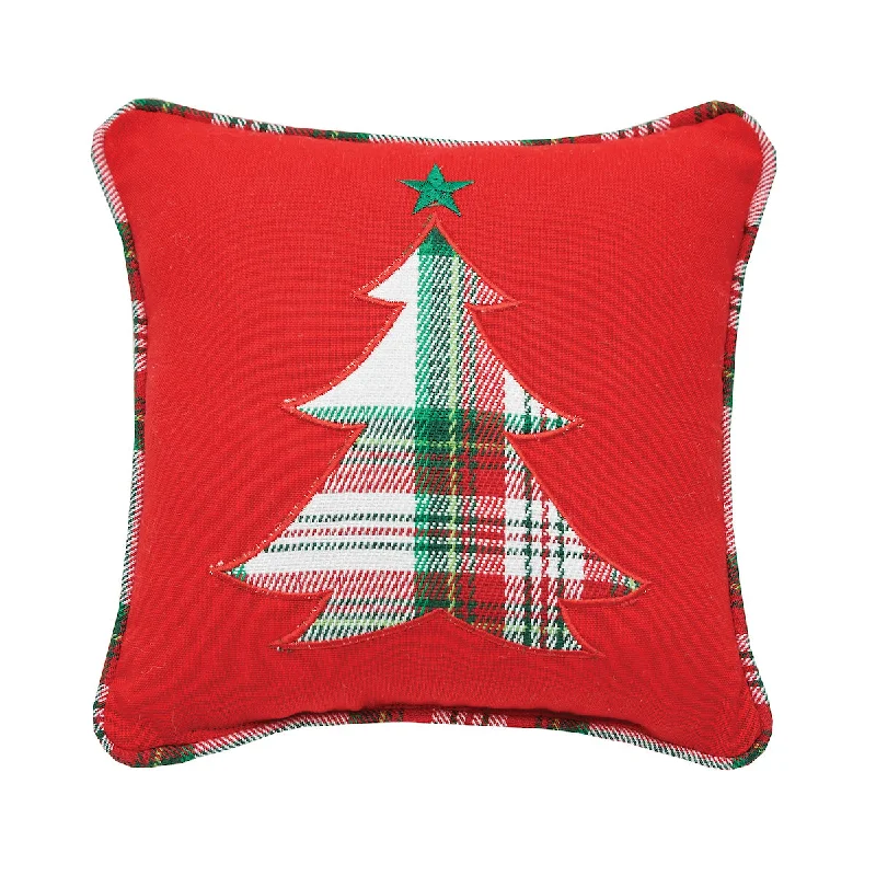 Feather Pillows for a Luxurious SleepPlaid Christmas Tree Mini Pillow