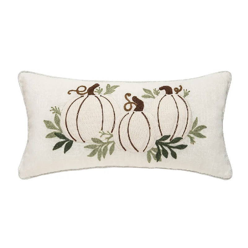 Plush Pillows for a Cozy BedWhite Pumpkin Trio Pillow