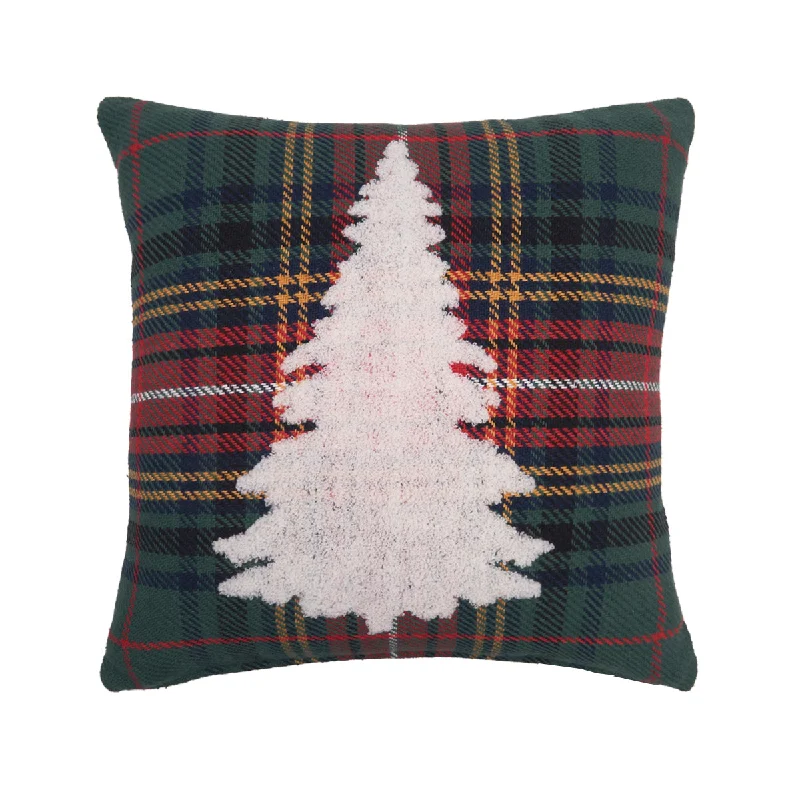 Round Pillows for Boho-Style InteriorsGreen Lennox Tree Pillow