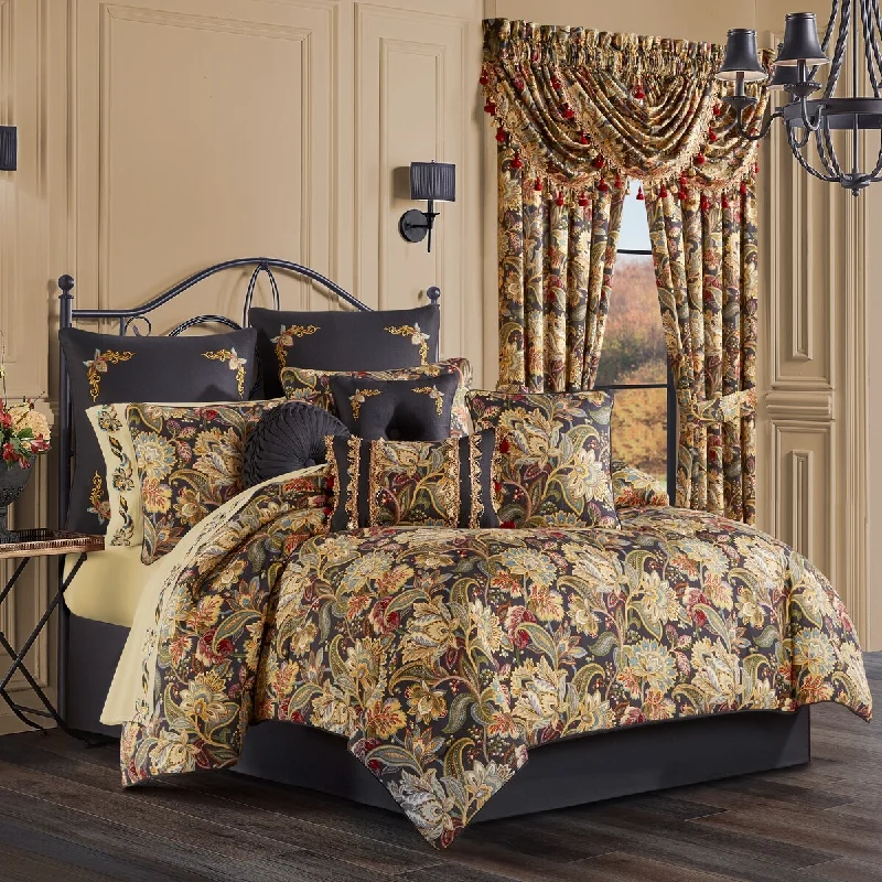 Queen - size comforters for standard queen - sized mattressesFive Queens Court Stefania Comforter Set