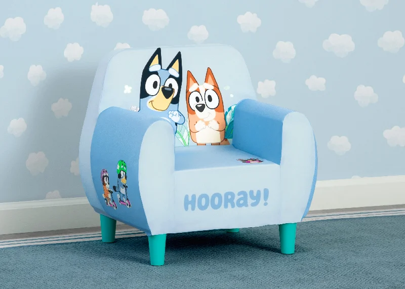 Queen - size mattresses for couples and standard bedroomsBluey Foam Chair for Kids