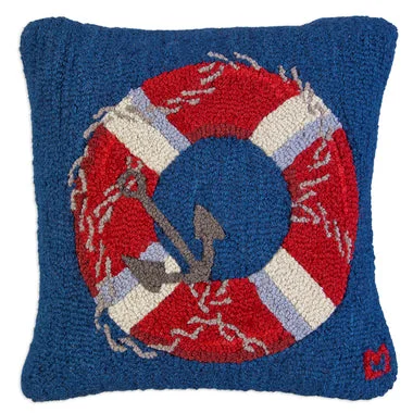 Kids Pillows with Fun DesignsLife Ring Hooked Pillow 18 in.
