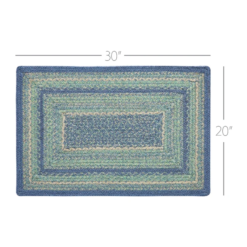 Bed skirts with a paisley print for an exotic feelJolie Jute Rug Rect w/ Pad 20x30
