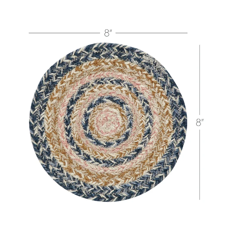 Bed skirts with a ruffled tiered designKaila Jute Trivet 8