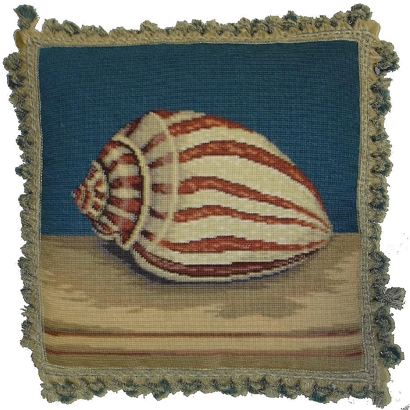 Cotton Pillows for Natural ComfortSea Tiger Shell Grosspoint Pillow 18 in.