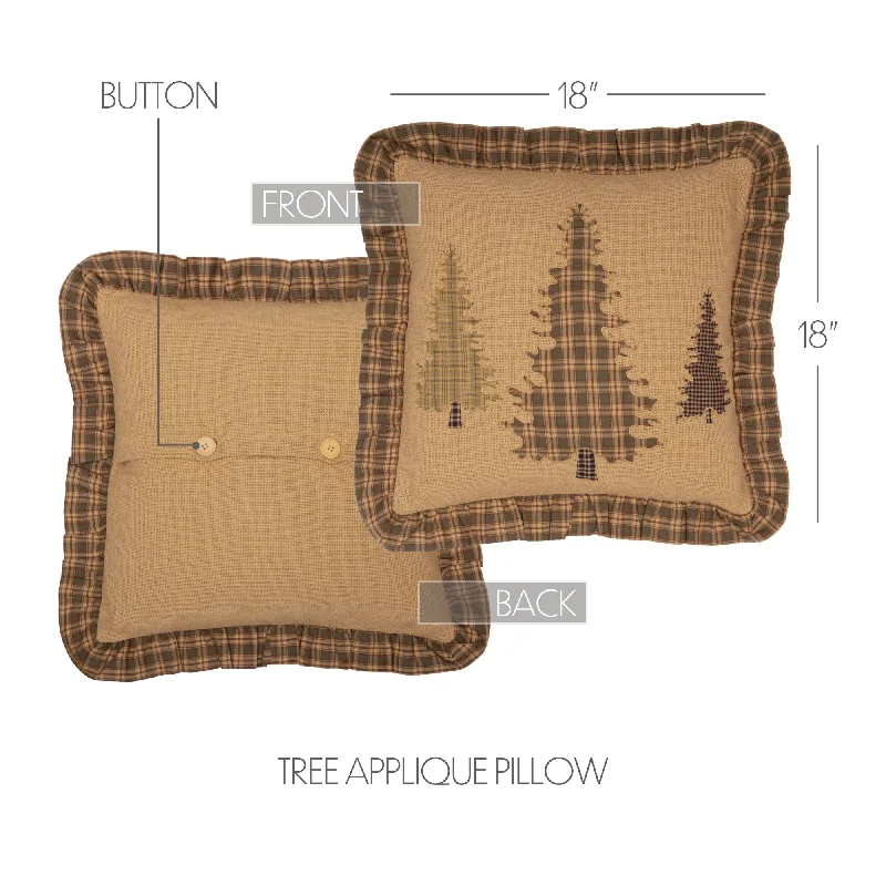 Firm Pillows for Side SleepersCedar Ridge Tree Applique Pillow 18x18